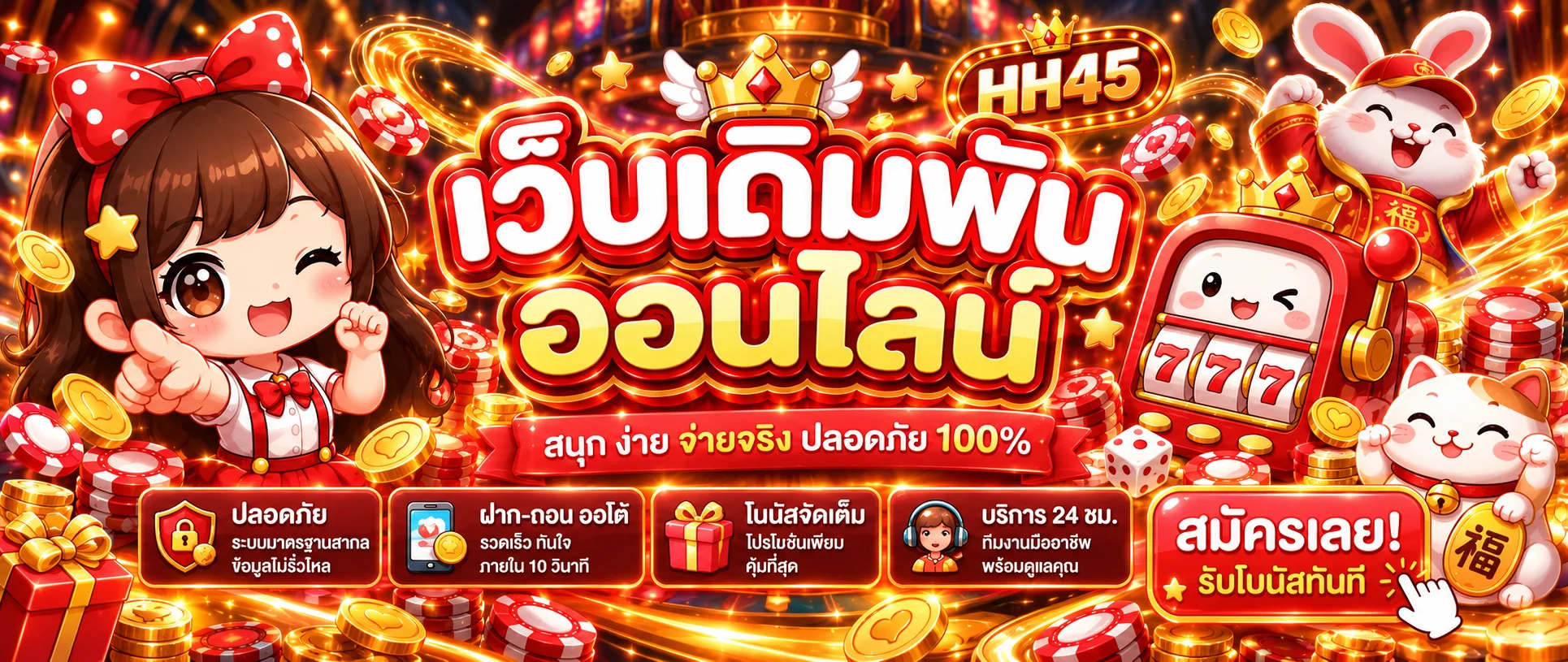 HH45 ทางเข้าเว็บหลัก | สล็อต คาสิโน กีฬา และหวย